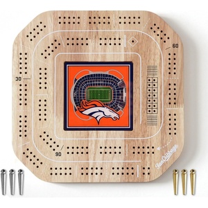 image:imageYouTheFan NFL Licensed Fan Cribbage Wood Board GameDenver Broncos