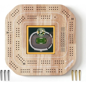 image:imageYouTheFan NFL Licensed Fan Cribbage Wood Board GameGreen Bay Packers
