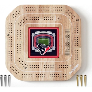 image:imageYouTheFan NFL Licensed Fan Cribbage Wood Board GameHouston Texans