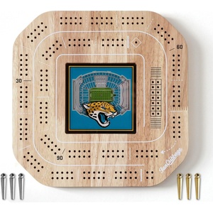 image:imageYouTheFan NFL Licensed Fan Cribbage Wood Board GameJacksonville Jaguars