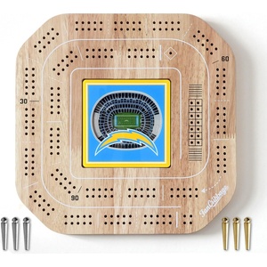 image:imageYouTheFan NFL Licensed Fan Cribbage Wood Board GameLos Angeles Chargers