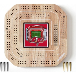 image:imageYouTheFan NFL Licensed Fan Cribbage Wood Board GameTampa Bay Buccaneers
