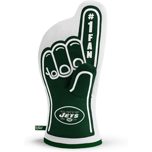 image:imageYouTheFan NFL OfficiallyLicensed Oven Mitt  Heat Resistant 100 Cotton Patented Design Great for Indoors or Outdoors on the Grill  Official Team Colors and LogoNew York Jets