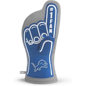 image:imageYouTheFan NFL OfficiallyLicensed Oven Mitt  Heat Resistant 100 Cotton Patented Design Great for Indoors or Outdoors on the Grill  Official Team Colors and LogoDetroit Lions