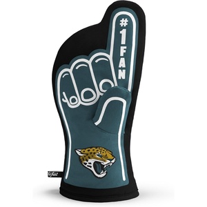 image:imageYouTheFan NFL OfficiallyLicensed Oven Mitt  Heat Resistant 100 Cotton Patented Design Great for Indoors or Outdoors on the Grill  Official Team Colors and LogoJacksonville Jaguars