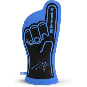 image:imageYouTheFan NFL OfficiallyLicensed Oven Mitt  Heat Resistant 100 Cotton Patented Design Great for Indoors or Outdoors on the Grill  Official Team Colors and LogoCarolina Panthers