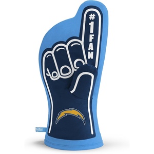 image:imageYouTheFan NFL OfficiallyLicensed Oven Mitt  Heat Resistant 100 Cotton Patented Design Great for Indoors or Outdoors on the Grill  Official Team Colors and LogoLos Angeles Chargers