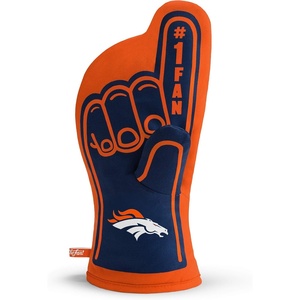 image:imageYouTheFan NFL OfficiallyLicensed Oven Mitt  Heat Resistant 100 Cotton Patented Design Great for Indoors or Outdoors on the Grill  Official Team Colors and LogoDenver Broncos