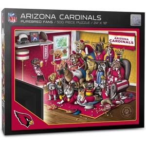 image:imageYouTheFan NFL Purebred Fans 500pc Puzzle  A Real NailbiterArizona Cardinals