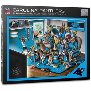 image:imageYouTheFan NFL Purebred Fans 500pc Puzzle  A Real NailbiterCarolina Panthers