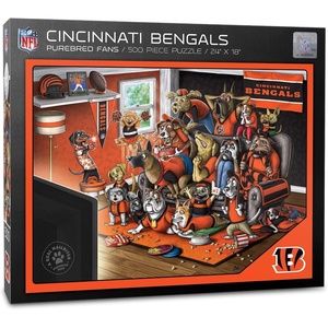 image:imageYouTheFan NFL Purebred Fans 500pc Puzzle  A Real NailbiterCincinnati Bengals