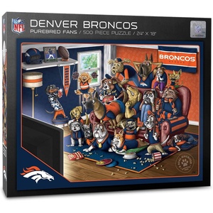 image:imageYouTheFan NFL Purebred Fans 500pc Puzzle  A Real NailbiterDenver Broncos