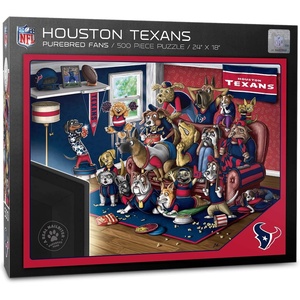 image:imageYouTheFan NFL Purebred Fans 500pc Puzzle  A Real NailbiterHouston Texans