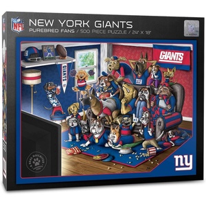 image:imageYouTheFan NFL Purebred Fans 500pc Puzzle  A Real NailbiterNew York Giants