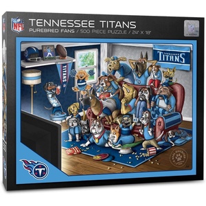 image:imageYouTheFan NFL Purebred Fans 500pc Puzzle  A Real NailbiterTennessee Titans