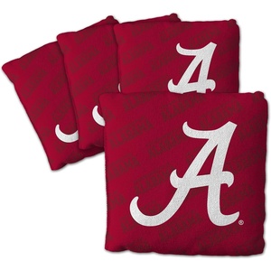 image:imageYouTheFan OfficiallyLicensed NCAA Set of 4 Cornhole Bags  All Weather Regulation 6 x 6 Size  16oz Weight  Designed in USAAlabama Crimson Tide  Red