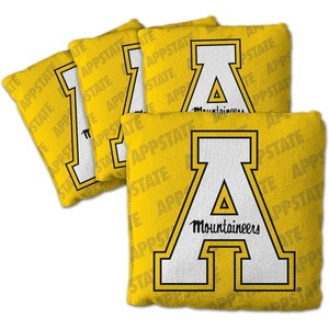 image:imageYouTheFan OfficiallyLicensed NCAA Set of 4 Cornhole Bags  All Weather Regulation 6 x 6 Size  16oz Weight  Designed in USAAppalachian State Mountaineers  Yellow
