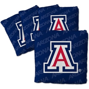 image:imageYouTheFan OfficiallyLicensed NCAA Set of 4 Cornhole Bags  All Weather Regulation 6 x 6 Size  16oz Weight  Designed in USAArizona Wildcats  Blue