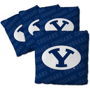 image:imageYouTheFan OfficiallyLicensed NCAA Set of 4 Cornhole Bags  All Weather Regulation 6 x 6 Size  16oz Weight  Designed in USABYU Cougars  Blue