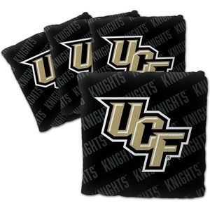 image:imageYouTheFan OfficiallyLicensed NCAA Set of 4 Cornhole Bags  All Weather Regulation 6 x 6 Size  16oz Weight  Designed in USACentral Florida Knights  Black
