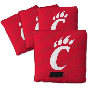 image:imageYouTheFan OfficiallyLicensed NCAA Set of 4 Cornhole Bags  All Weather Regulation 6 x 6 Size  16oz Weight  Designed in USACincinnati Bearcats  Red