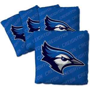 image:imageYouTheFan OfficiallyLicensed NCAA Set of 4 Cornhole Bags  All Weather Regulation 6 x 6 Size  16oz Weight  Designed in USACreighton Bluejays  Blue
