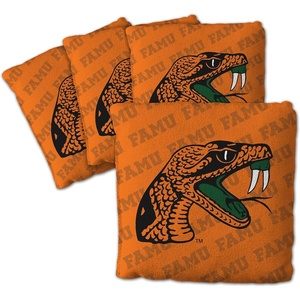 image:imageYouTheFan OfficiallyLicensed NCAA Set of 4 Cornhole Bags  All Weather Regulation 6 x 6 Size  16oz Weight  Designed in USAFlorida AM Rattler  Orange