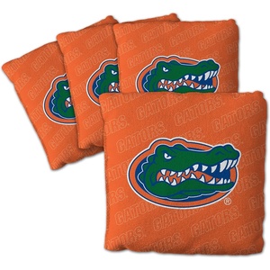 image:imageYouTheFan OfficiallyLicensed NCAA Set of 4 Cornhole Bags  All Weather Regulation 6 x 6 Size  16oz Weight  Designed in USAFlorida Gators  Orange