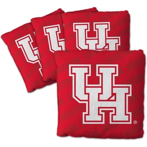 image:imageYouTheFan OfficiallyLicensed NCAA Set of 4 Cornhole Bags  All Weather Regulation 6 x 6 Size  16oz Weight  Designed in USAHouston Cougars  Red