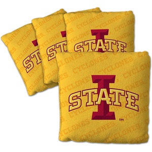 image:imageYouTheFan OfficiallyLicensed NCAA Set of 4 Cornhole Bags  All Weather Regulation 6 x 6 Size  16oz Weight  Designed in USAIowa State Cyclones  Yellow