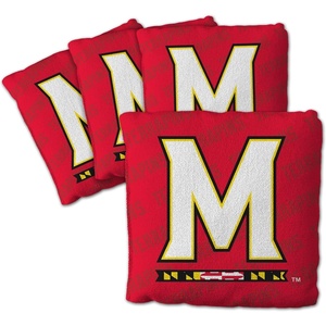 image:imageYouTheFan OfficiallyLicensed NCAA Set of 4 Cornhole Bags  All Weather Regulation 6 x 6 Size  16oz Weight  Designed in USAMaryland Terrapins  Red