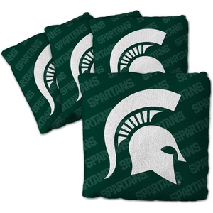 image:imageYouTheFan OfficiallyLicensed NCAA Set of 4 Cornhole Bags  All Weather Regulation 6 x 6 Size  16oz Weight  Designed in USAMichigan State Spartans  Green