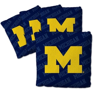 image:imageYouTheFan OfficiallyLicensed NCAA Set of 4 Cornhole Bags  All Weather Regulation 6 x 6 Size  16oz Weight  Designed in USAMichigan Wolverines  Blue