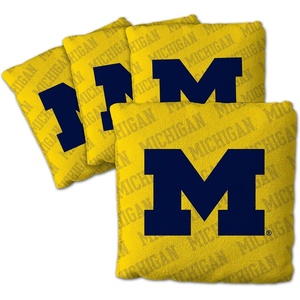 image:imageYouTheFan OfficiallyLicensed NCAA Set of 4 Cornhole Bags  All Weather Regulation 6 x 6 Size  16oz Weight  Designed in USAMichigan Wolverines  Yellow