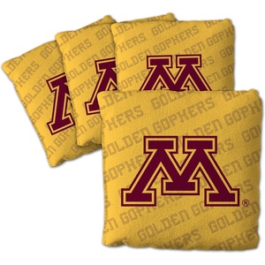 image:imageYouTheFan OfficiallyLicensed NCAA Set of 4 Cornhole Bags  All Weather Regulation 6 x 6 Size  16oz Weight  Designed in USAMinnesota Golden Gophers  Yellow