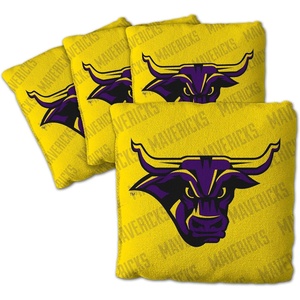 image:imageYouTheFan OfficiallyLicensed NCAA Set of 4 Cornhole Bags  All Weather Regulation 6 x 6 Size  16oz Weight  Designed in USAMinnesota State Mavericks  Yellow