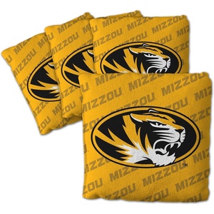 image:imageYouTheFan OfficiallyLicensed NCAA Set of 4 Cornhole Bags  All Weather Regulation 6 x 6 Size  16oz Weight  Designed in USAMissouri Tigers  Yellow