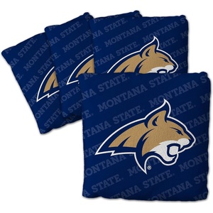 image:imageYouTheFan OfficiallyLicensed NCAA Set of 4 Cornhole Bags  All Weather Regulation 6 x 6 Size  16oz Weight  Designed in USAMontana State Bobcats  Blue