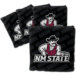 image:imageYouTheFan OfficiallyLicensed NCAA Set of 4 Cornhole Bags  All Weather Regulation 6 x 6 Size  16oz Weight  Designed in USANew Mexico St  Black