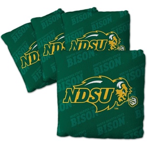 image:imageYouTheFan OfficiallyLicensed NCAA Set of 4 Cornhole Bags  All Weather Regulation 6 x 6 Size  16oz Weight  Designed in USANorth Dakota State Bison  Green