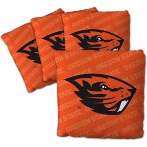 image:imageYouTheFan OfficiallyLicensed NCAA Set of 4 Cornhole Bags  All Weather Regulation 6 x 6 Size  16oz Weight  Designed in USAOregon State Beavers  Orange