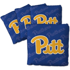 image:imageYouTheFan OfficiallyLicensed NCAA Set of 4 Cornhole Bags  All Weather Regulation 6 x 6 Size  16oz Weight  Designed in USAPittsburgh Panthers  Blue