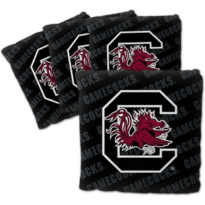 image:imageYouTheFan OfficiallyLicensed NCAA Set of 4 Cornhole Bags  All Weather Regulation 6 x 6 Size  16oz Weight  Designed in USASouth Carolina Gamecocks  Black