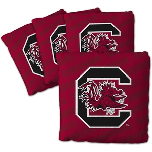 image:imageYouTheFan OfficiallyLicensed NCAA Set of 4 Cornhole Bags  All Weather Regulation 6 x 6 Size  16oz Weight  Designed in USASouth Carolina Gamecocks  Maroon
