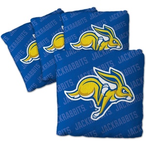 image:imageYouTheFan OfficiallyLicensed NCAA Set of 4 Cornhole Bags  All Weather Regulation 6 x 6 Size  16oz Weight  Designed in USASouth Dakota State Jackrabbits  Blue