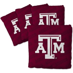 image:imageYouTheFan OfficiallyLicensed NCAA Set of 4 Cornhole Bags  All Weather Regulation 6 x 6 Size  16oz Weight  Designed in USATexas AM Aggies  Maroon