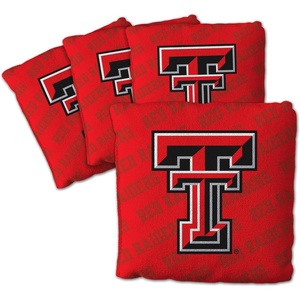 image:imageYouTheFan OfficiallyLicensed NCAA Set of 4 Cornhole Bags  All Weather Regulation 6 x 6 Size  16oz Weight  Designed in USATexas Tech Red Raiders  Red