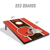 image:imageYouTheFan NFL 2 x 3 Portable Cornhole Game with Logo BagsCleveland Browns