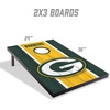 image:imageYouTheFan NFL 2 x 3 Portable Cornhole Game with Logo BagsGreen Bay Packers