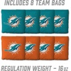 image:imageYouTheFan NFL 2 x 3 Portable Cornhole Game with Logo BagsMiami Dolphins